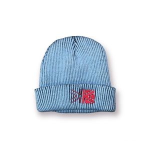 Light Blue/Black Unisex Beanie